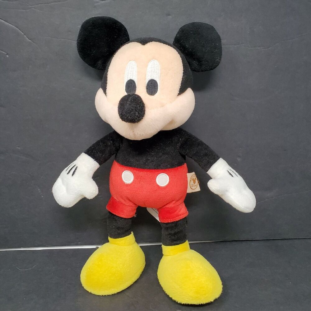 Disney Mickey Mouse Plush Stuffed Animal 12" Posable Toy Classic Boy Girl Gift